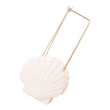 Max Sea Wind Shell Shape Romance Wedding Flower Basket Home Garden Decor White