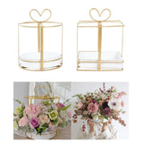Max Metal Wedding Bridal Flower Basket Petals Storage Flower Basket Rectangle