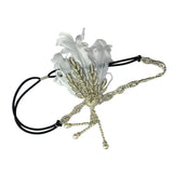 Max Women's Flapper Headband Feather Rhinestone 1920s Headpiece Hair Jewelry