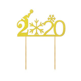 Max 6pcs Sparkling Cake Toppers Cupcake Picks Christmas New Year Cake Decoration