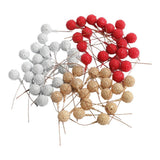 Max 100pcs Artificial Berries Foam Christmas Party Home Decor Supplies DIY Craft