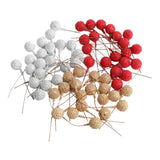 Max 100pcs Artificial Berries Foam Christmas Party Home Decor Supplies DIY Craft