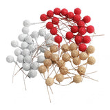 Max 100pcs Artificial Berries Foam Christmas Party Home Decor Supplies DIY Craft