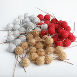 Max 100pcs Artificial Berries Foam Christmas Party Home Decor Supplies DIY Craft