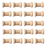 Max 20pcs Blank Wooden Empty Spools for Wire Thread Bobbins Cords Coils DIY