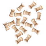 Max 20pcs Blank Wooden Empty Spools for Wire Thread Bobbins Cords Coils DIY
