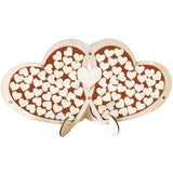 Max Wooden Wedding Guest Book Love-Heart Shape Ornaments Wedding Party Decor
