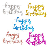 Max 13x Happy Birthday Balloons Reusable Banner Girls Child Birthday Wall Decor