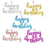 Max 13x Happy Birthday Balloons Reusable Banner Girls Child Birthday Wall Decor