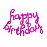 Max 13pcs Happy Birthday Balloons Letters Hanging Balloons Party Decor Rose Red