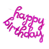 Max 13pcs Happy Birthday Balloons Letters Hanging Balloons Party Decor Rose Red