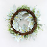 Max Artificial Flower Front Door Wall Wreath Garland Rose Wreath 45cm Pink