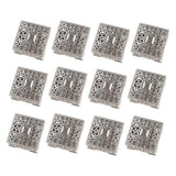 Max 12pc Creative Candy Boxes Wedding Gift Box Decorative Box Party Favor Silver