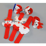 Max 10 Pieces Christmas Slap Bracelet Xmas Wristband Gifts Party Favors Type E