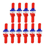 Max 10 Pieces Christmas Slap Bracelet Xmas Wristband Gifts Party Favors Type E