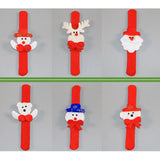 Max 10 Pieces Christmas Slap Bracelet Xmas Wristband Gifts Party Favors Type E