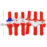 Max 10 Pieces Christmas Slap Bracelet Xmas Wristband Gifts Party Favors Type E