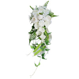 Max Artificial Calla Hand Bouquet Hand Tied Flower Wedding Party Ornament White