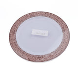 Max 6pcs Plastic Plates Disposable Dinnerware Dinner Wedding Dishes Rose Gold