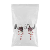 Max 1 Pair Bridal Crystal Earrings Cloth Rose Flower Earrings Handmade for Women