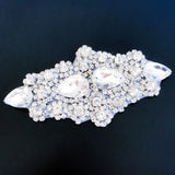Max crystal rhinestone flower ribbon bridal wedding dress belt sash  Khaki