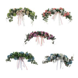 Max Simulated Fabric Hydrangea Wreath Garland Door Wall Decor Light Purple