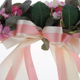 Max Simulated Fabric Hydrangea Wreath Garland Door Wall Decor Light Purple
