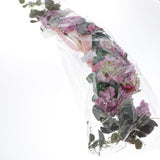 Max Simulated Fabric Hydrangea Wreath Garland Door Wall Decor Light Purple
