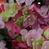 Max Simulated Fabric Hydrangea Wreath Garland Door Wall Decor Light Purple