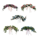 Max Simulated Fabric Hydrangea Wreath Garland Door Wall Decor Light Purple