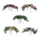 Max Simulated Fabric Hydrangea Wreath Garland Door Wall Decor Light Purple