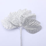 Max 144 Artificial flower plant bouquet for wedding home Christmas decor silvery
