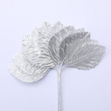 Max 144 Artificial flower plant bouquet for wedding home Christmas decor silvery