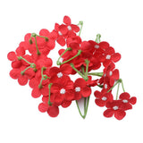 Max 20Pcs Artificial Flower Heads Bridal Hydrangea Wedding Decor Red