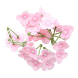 Max 20Pcs Artificial Flower Heads Bridal Hydrangea Wedding Decor Pink 1