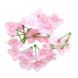 Max 20Pcs Artificial Flower Heads Bridal Hydrangea Wedding Decor Pink 1