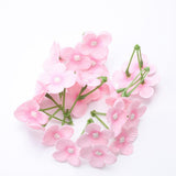 Max 20Pcs Artificial Flower Heads Bridal Hydrangea Wedding Decor Pink 1