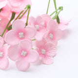 Max 20Pcs Artificial Flower Heads Bridal Hydrangea Wedding Decor Pink 1
