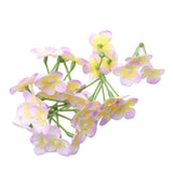 Max 20Pcs Artificial Flower Heads Bridal Hydrangea Wedding Decor Yellow Purple