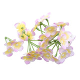 Max 20Pcs Artificial Flower Heads Bridal Hydrangea Wedding Decor Yellow Purple