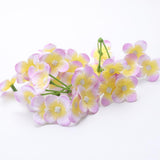 Max 20Pcs Artificial Flower Heads Bridal Hydrangea Wedding Decor Yellow Purple
