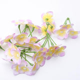 Max 20Pcs Artificial Flower Heads Bridal Hydrangea Wedding Decor Yellow Purple
