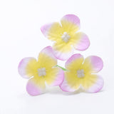 Max 20Pcs Artificial Flower Heads Bridal Hydrangea Wedding Decor Yellow Purple