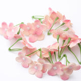 Max 20Pcs Artificial Flower Heads Bridal Hydrangea Wedding Decor Pink 2