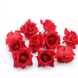 Max 10 Pieces Fake Rose Flower Heads