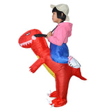 Maxbell 1 Set Red Dinosaur Inflatable Suit Kids Toys Cosplay Stage Show Suit 1.2m