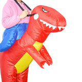 Maxbell 1 Set Red Dinosaur Inflatable Suit Kids Toys Cosplay Stage Show Suit 1.2m