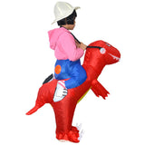 Maxbell 1 Set Red Dinosaur Inflatable Suit Kids Toys Cosplay Stage Show Suit 1.2m