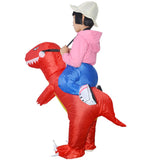 Maxbell 1 Set Red Dinosaur Inflatable Suit Kids Toys Cosplay Stage Show Suit 1.2m