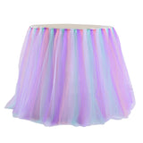 Max Rainbow Table Skirt Tableware Cover Shower Wedding Party Decor Multi Color 2